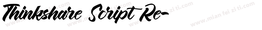 Thinkshare Script Re字体转换